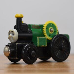 2001 Green Trevor the Tractor Thomas & Friends Wooden Railway Magnetic Vintage